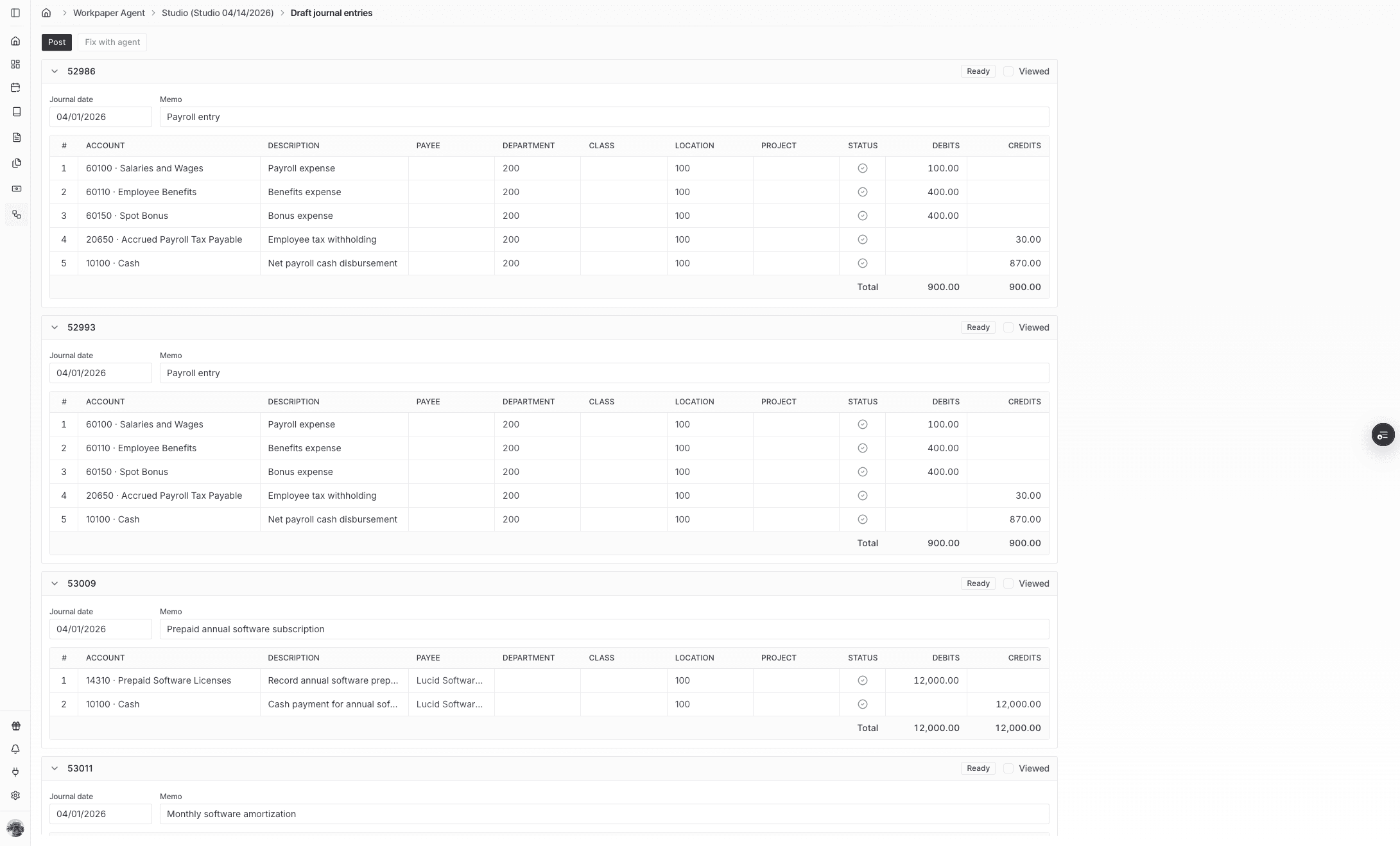 Screenshot showing Click Post