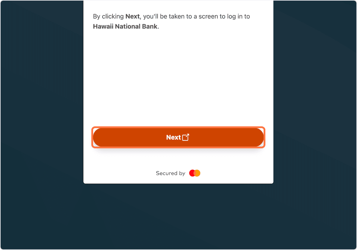 Screenshot showing Click Next