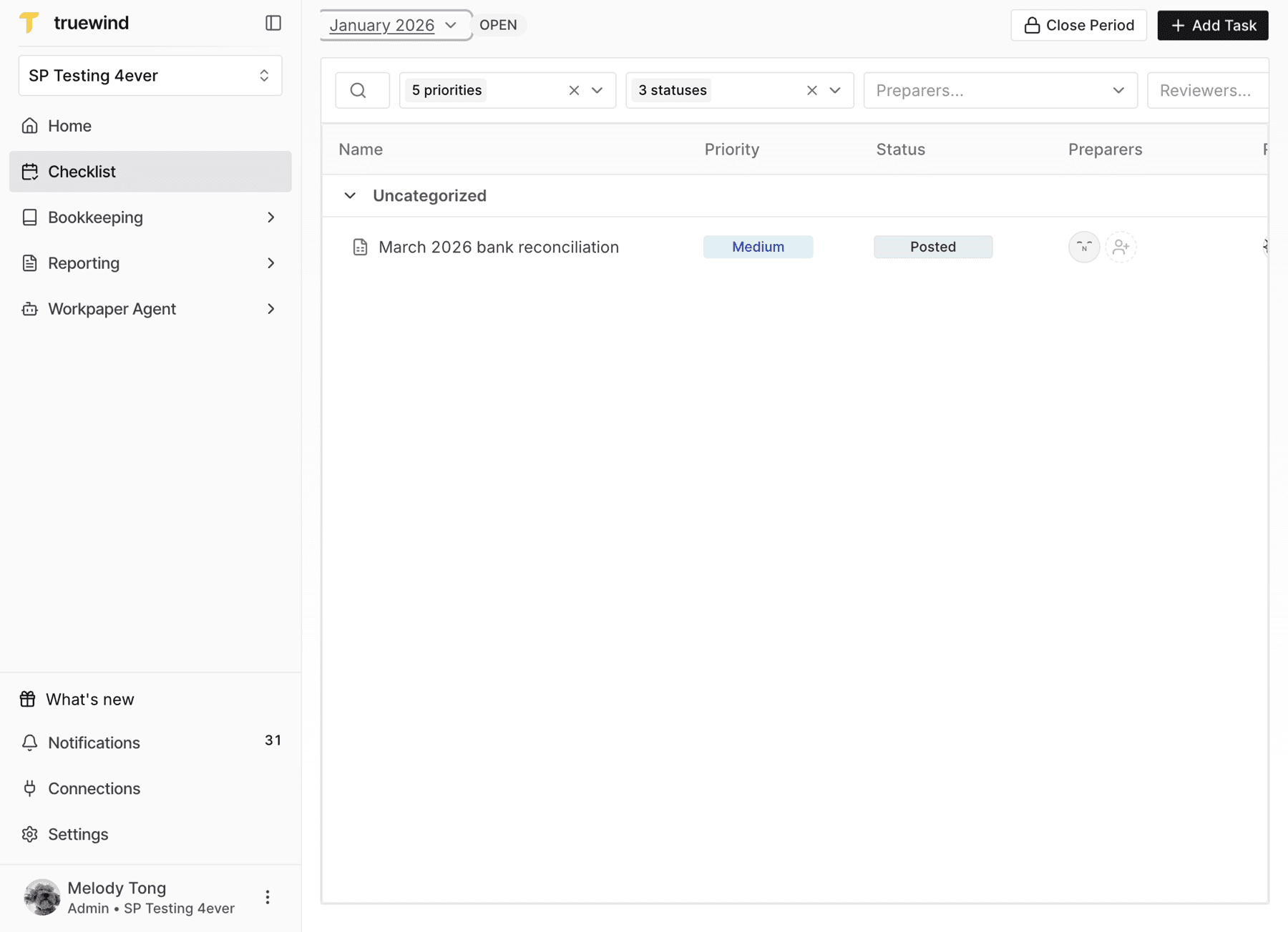 Screenshot showing a red callout around the Add Task button.