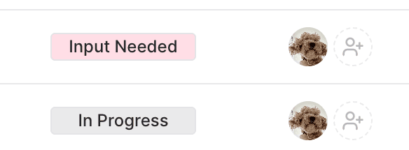 Screenshot showing a linked workbook in Input Needed status.