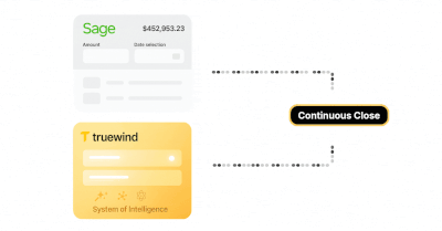 Continuous close workflow animation